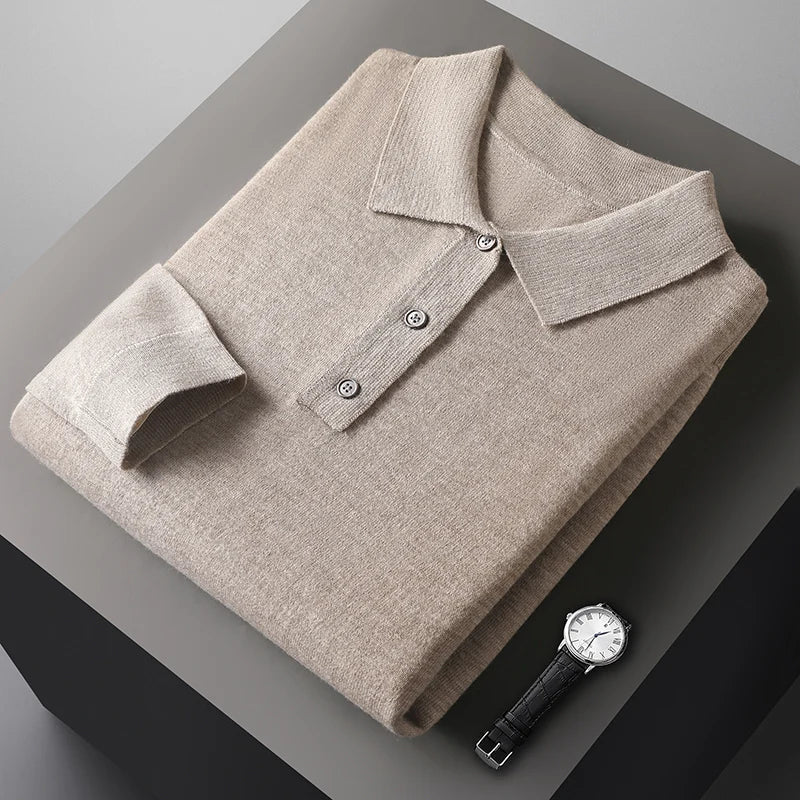 Martijn | Men's 100% cashmere polo shirt