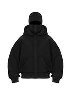 Sturmhaube | Hoodie mit durchgehendem Reißverschluss