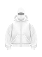 Sturmhaube | Hoodie mit durchgehendem Reißverschluss