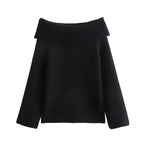 Tamaria™ | Elegant Off-Shoulder Sweater