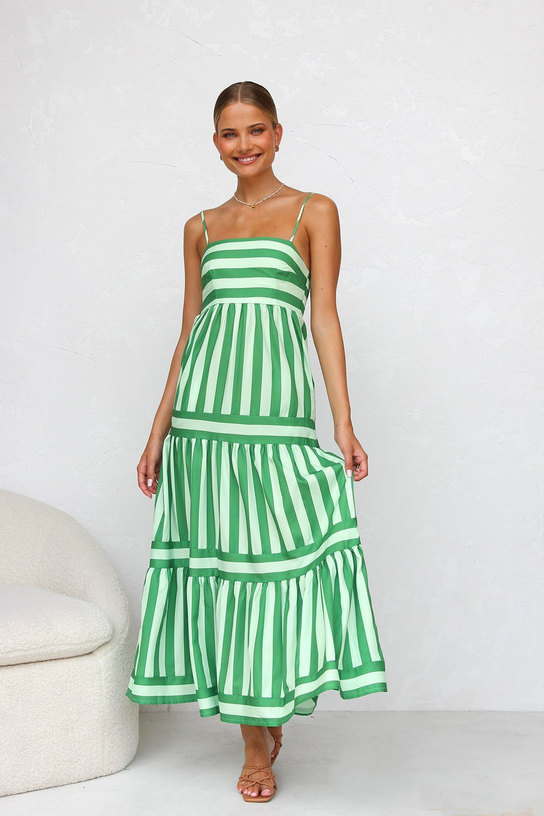Yanela™ — Luchtige Zomerjurk met Spaghettibandjes