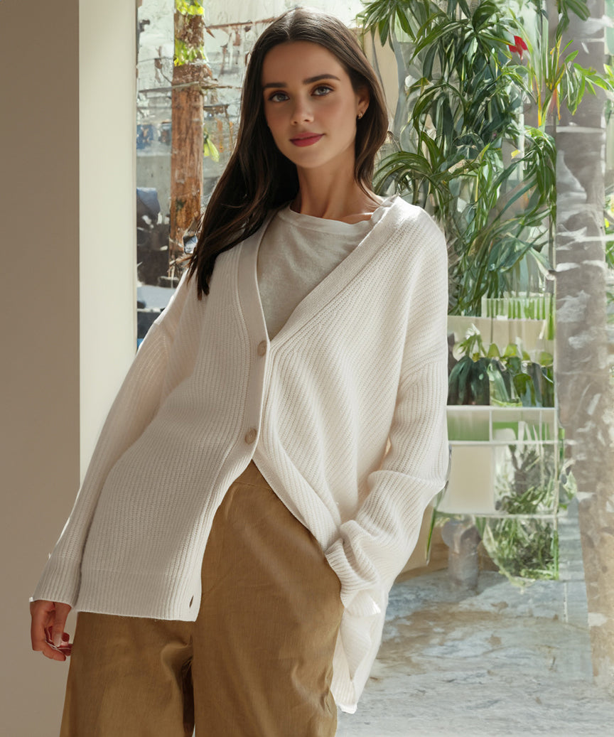 Kelly | Gerippte Button-Down-Weste für Damen