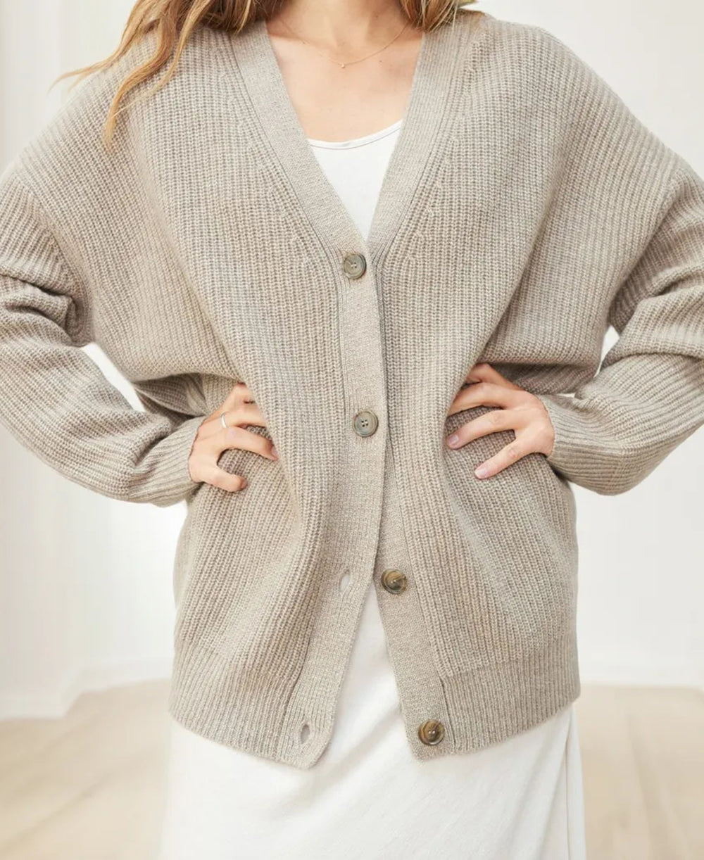 Kelly | Gerippte Button-Down-Weste für Damen