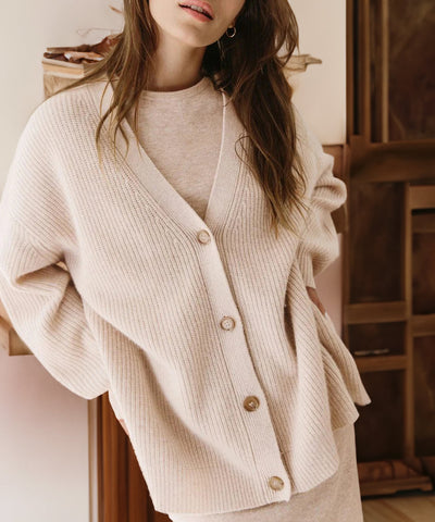 Kelly | Gerippte Button-Down-Weste für Damen