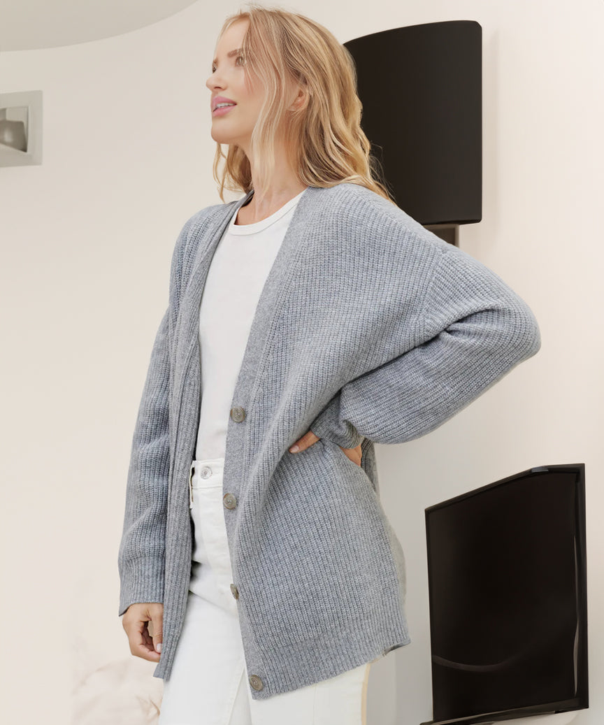 Kelly | Gerippte Button-Down-Weste für Damen