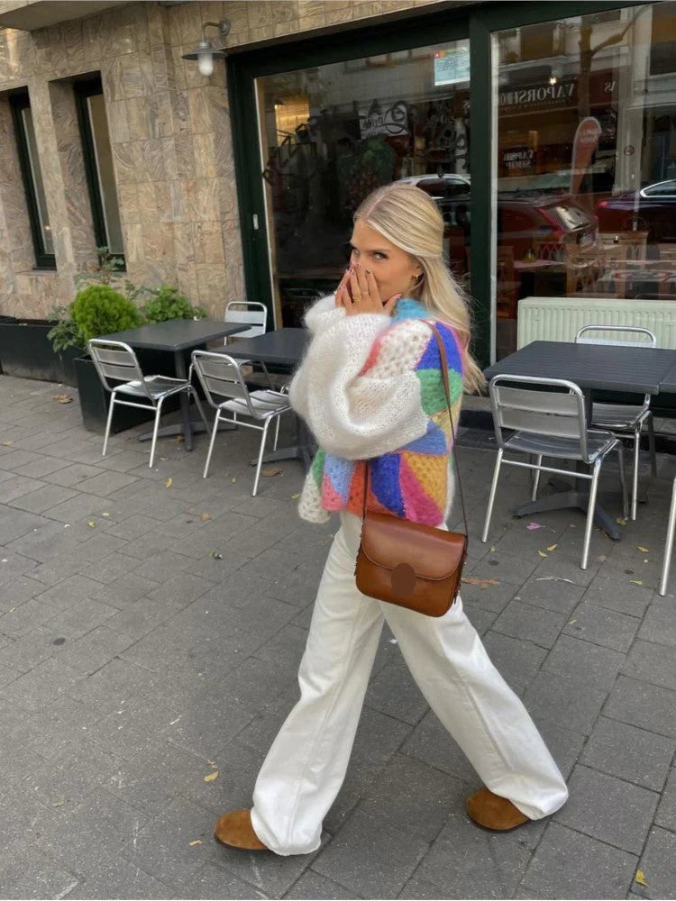 Janine - Warme Strickjacke