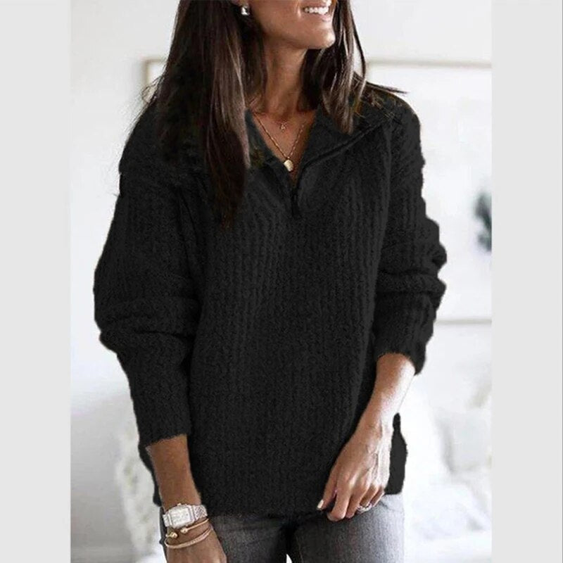 Liesbeth™ - Half-Zip Sweater Autumn