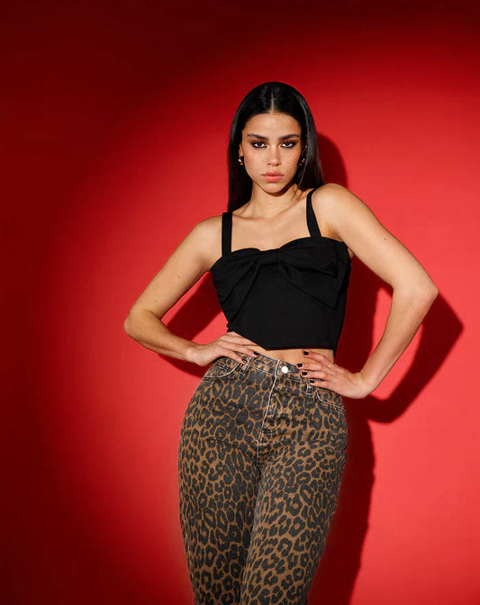 WildChic Leopard Print Jeans