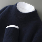 Louis Charpentier | Luxuriöser Herren-Wollpullover mit Fledermausärmeln 