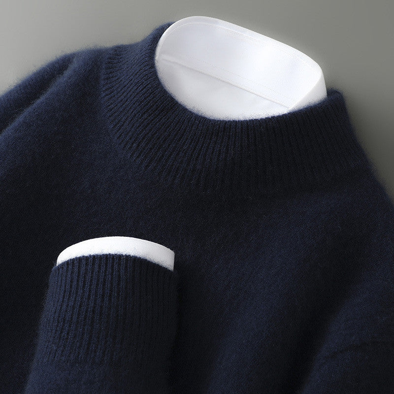 Louis Charpentier | Luxuriöser Herren-Wollpullover mit Fledermausärmeln 