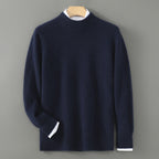 Louis Charpentier | Luxuriöser Herren-Wollpullover mit Fledermausärmeln 