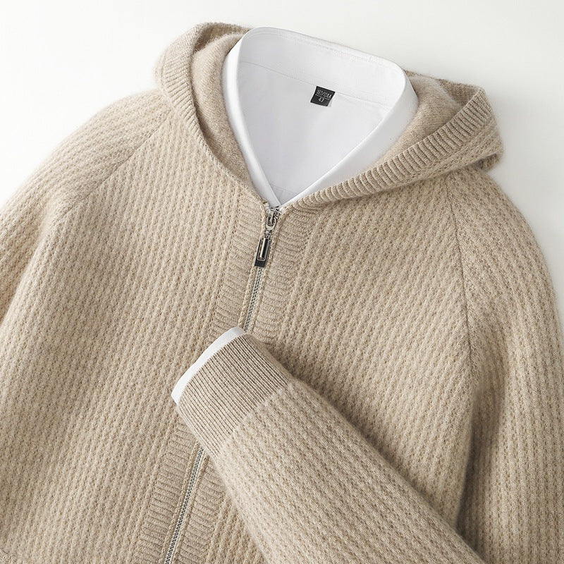 Cashmere Zip Hoodie – Luxe, Comfortabele en Zachte Hoodie van Kasjmier