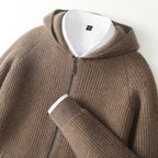Cashmere Zip Hoodie – Luxe, Comfortabele en Zachte Hoodie van Kasjmier