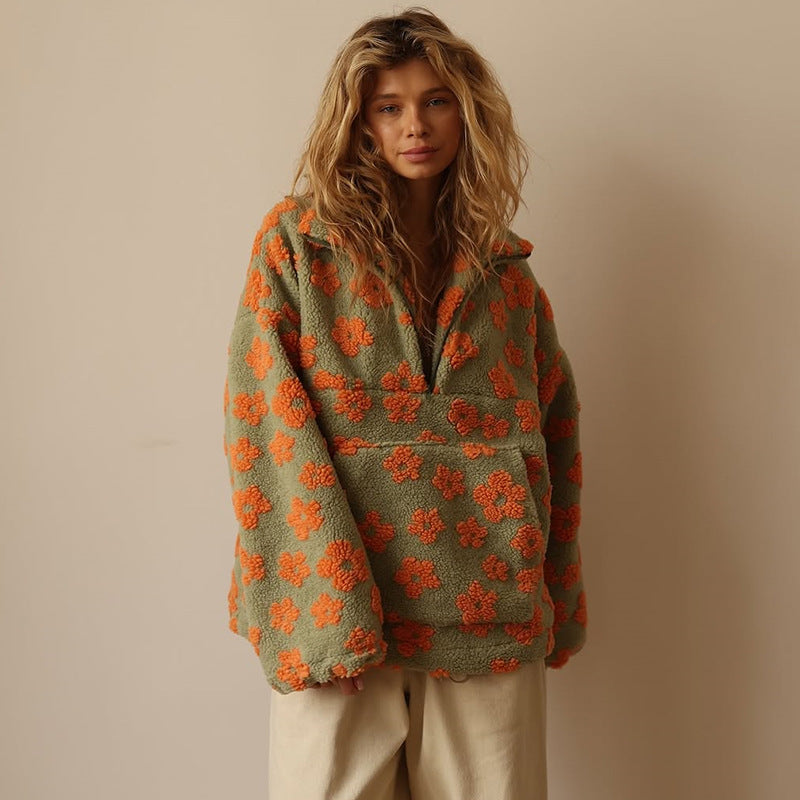 Suzan | Trui met bloemenprint
