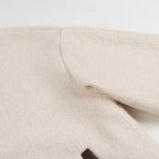 Maria Moreaux | Korte Gebroken Witte Jas van Polyester