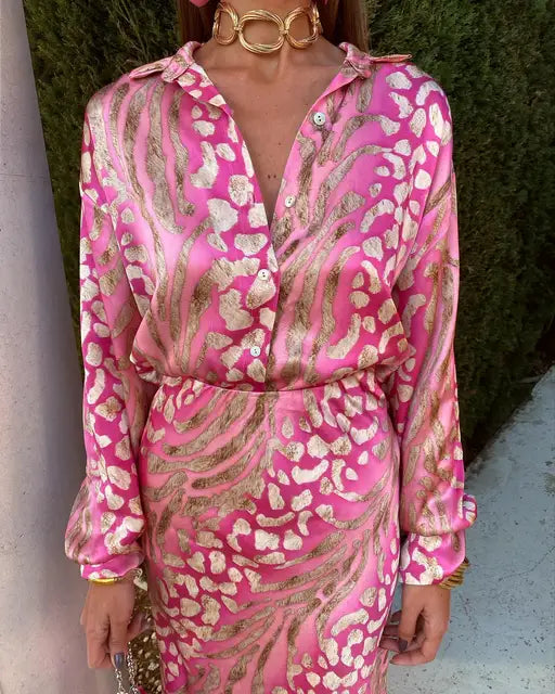 Lapinaya™ - 2-DELIGE BLOUSE & ROK SET