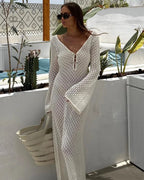 NILA - Transparent Dress White