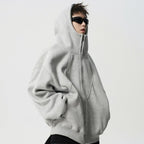 Noah Laurent | Luxurious Loose-Fitting Cardigan in Gray &amp; Black