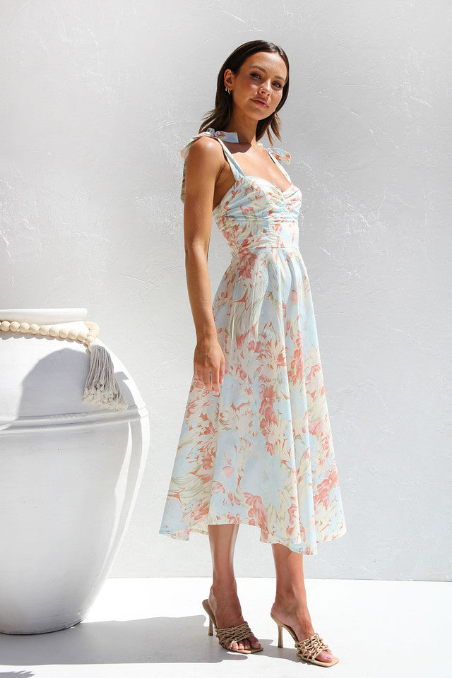 Soria™ - Fashionable floral midi dress