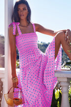 Viraelis – Luftiges Midikleid mit Smok-Detail