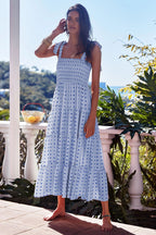 Viraelis – Luftiges Midikleid mit Smok-Detail