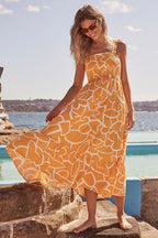 Viraelis – Luftiges Midikleid mit Smok-Detail