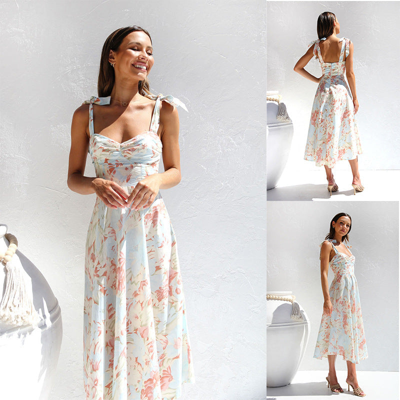 Soria™ - Fashionable floral midi dress