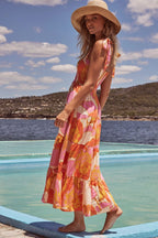 Viraelis – Luftiges Midikleid mit Smok-Detail
