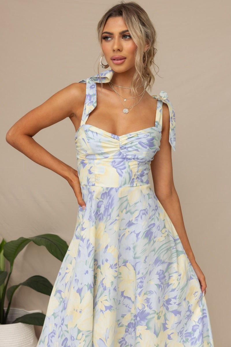 Soria™ - Fashionable floral midi dress