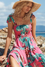 Viraelis – Luftiges Midikleid mit Smok-Detail