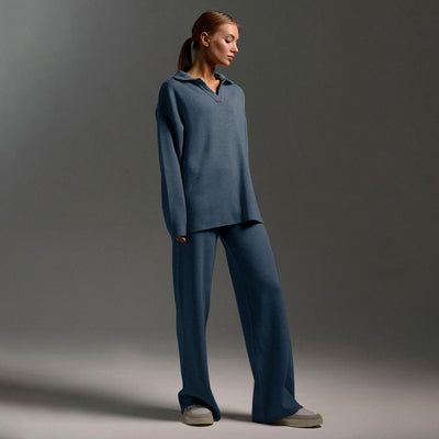 Selviane | Lounge Set met Wide Leg Broek & Relaxed Fit Top