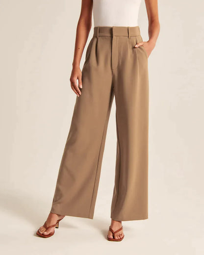 FlareFit™ | Fitted trousers with wide legs | 1+1 FREE