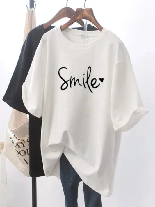 Lovely™ | Oversized - Love Losse Wit T-Shirt