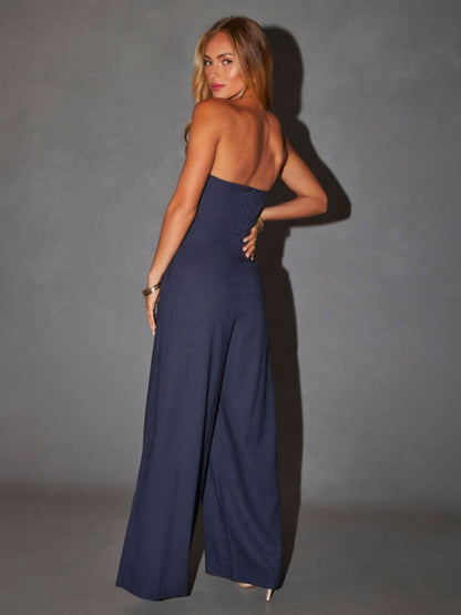 Samantha - Jumpsuit Tube Navy Blue 