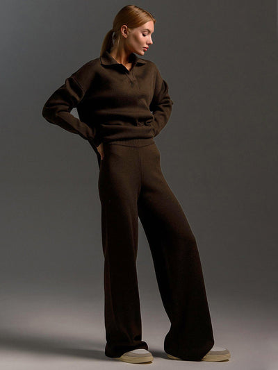 Selviane | Lounge Set met Wide Leg Broek & Relaxed Fit Top