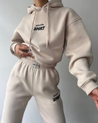 Elora Lounge-Set | Luxuriöser Damen-Trainingsanzug mit Kapuze