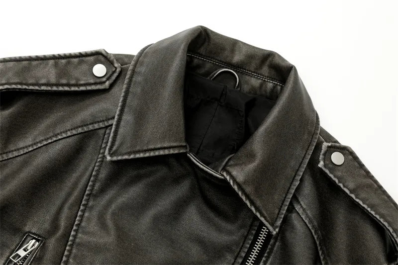 Lora™ - Leather Jacket with Belt