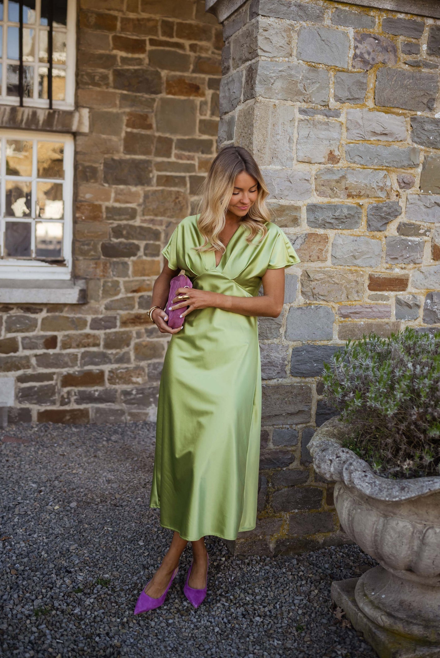 Éléonore™ — V-Hals Zomer Jurk