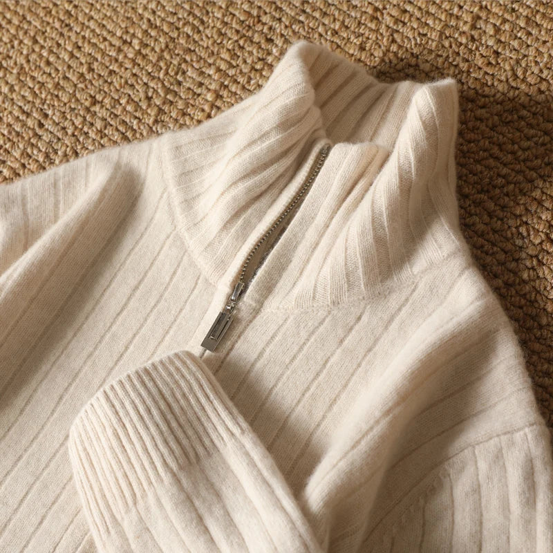 Luxuriöser Herren-Kaschmirpullover – Weicher Kaschmir- und Merinowollpullover