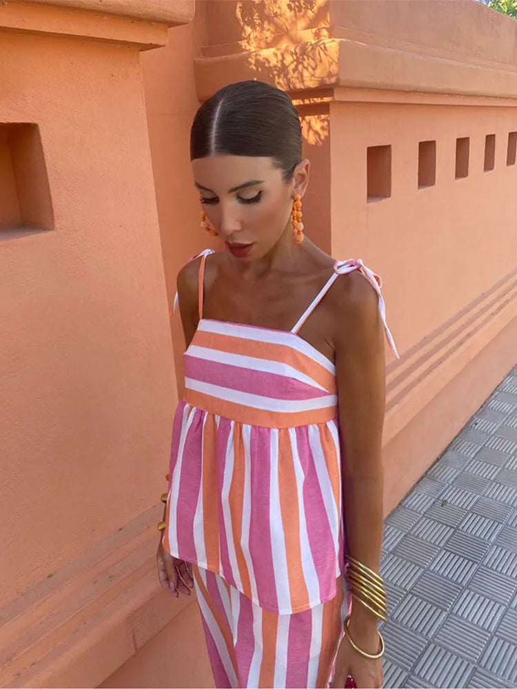 Hanne – Sommerset mit bedruckter Hose