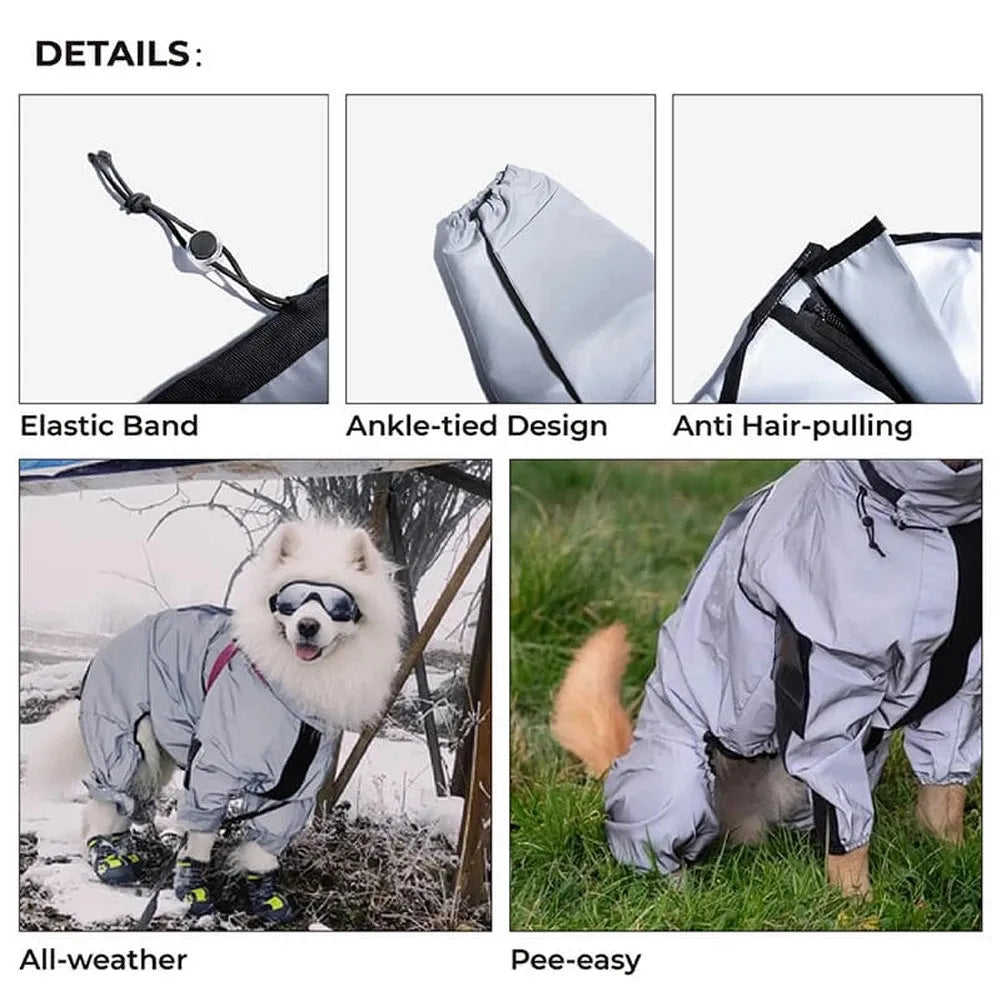 Reflect RainyRover™ | Reflective Raincoat for Dogs 