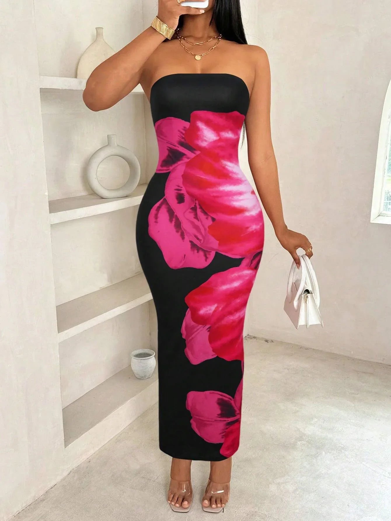 Fleur™ - Bloemenprint Jurk