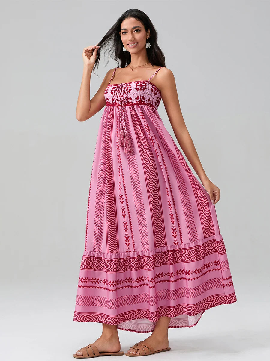 Sasha | Rosa Maxikleid