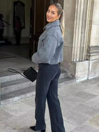 Gevoerde Dames Winterjas met Bubbelpatroon