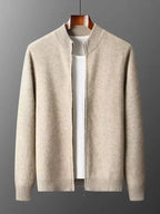 Mauro | Loungewear-Set aus Wolle | Weicher Strickcardigan &amp; Jogginghose mit Thermoregulierung