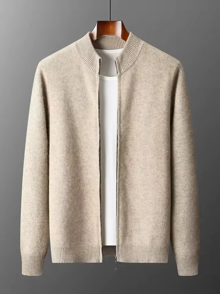 Mauro | Wool Loungewear Set | Soft Knitted Cardigan &amp; Joggers with Thermoregulation