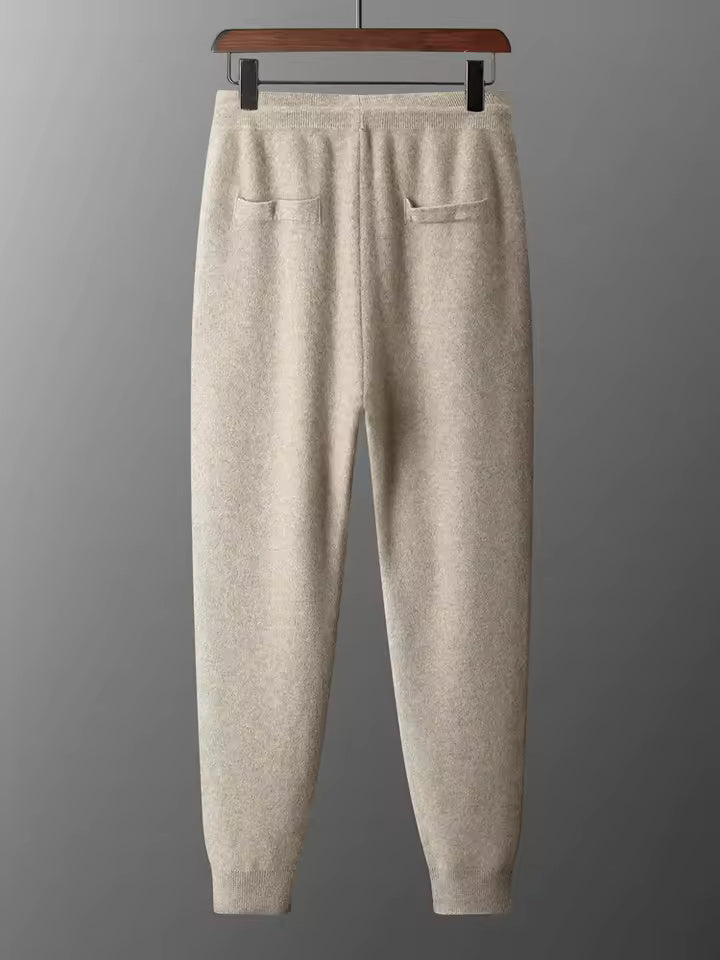 Mauro | Loungewear-Set aus Wolle | Weicher Strickcardigan &amp; Jogginghose mit Thermoregulierung
