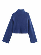 Nivelle | Knitted Turtleneck with Wide Sleeves &amp; Cropped Fit