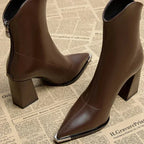 Meral | Damen-Ankle-Boots mit luxuriösem Lederdesign und edler Verarbeitung