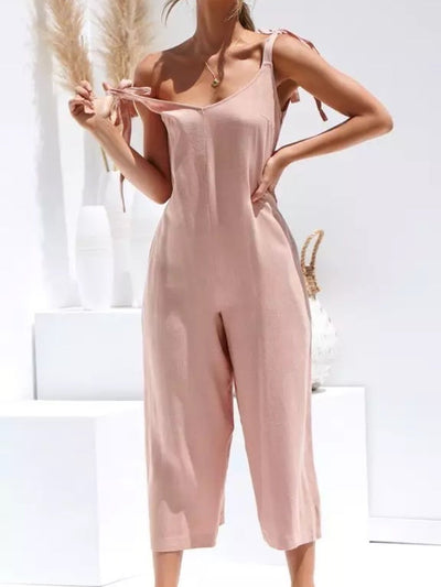 Gianna - Luchtige Jumpsuit - Wijde Pijpen - Dames